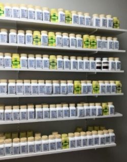 picture of herbal pharmacy on shelf